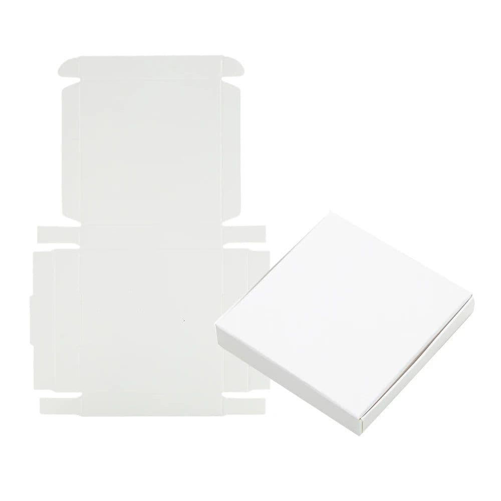 image-30PCS White Black Kraft Paper Jewelry Gift Box Package Holder Storage For Earring Necklace Accessories Wedding Wholesale Bulk