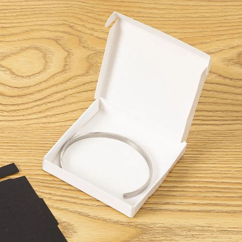 image-30PCS White Black Kraft Paper Jewelry Gift Box Package Holder Storage For Earring Necklace Accessories Wedding Wholesale Bulk