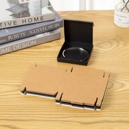 image-30PCS White Black Kraft Paper Jewelry Gift Box Package Holder Storage For Earring Necklace Accessories Wedding Wholesale Bulk