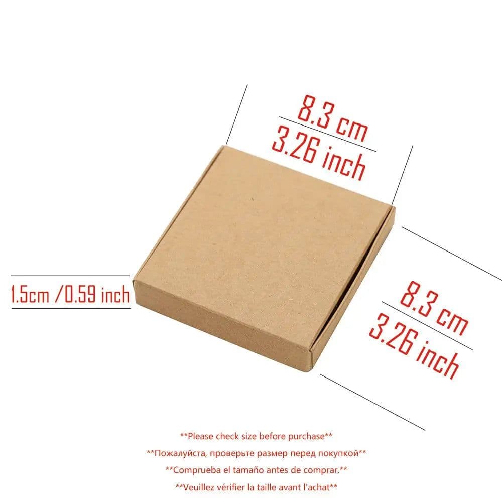 image-30PCS White Black Kraft Paper Jewelry Gift Box Package Holder Storage For Earring Necklace Accessories Wedding Wholesale Bulk