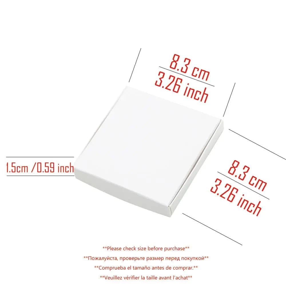 image-30PCS White Black Kraft Paper Jewelry Gift Box Package Holder Storage For Earring Necklace Accessories Wedding Wholesale Bulk