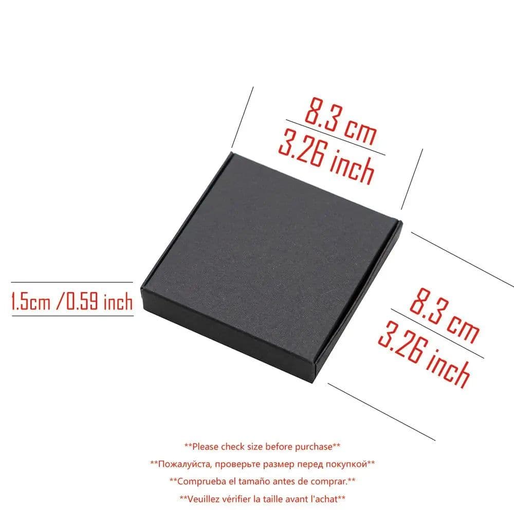 image-30PCS White Black Kraft Paper Jewelry Gift Box Package Holder Storage For Earring Necklace Accessories Wedding Wholesale Bulk