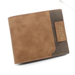 image-2024 Short Men Wallets New Fashion Zipper Coin Pocket Name Engraved Male Purses High Quality Brand Slim Card Holder Men's Wallet