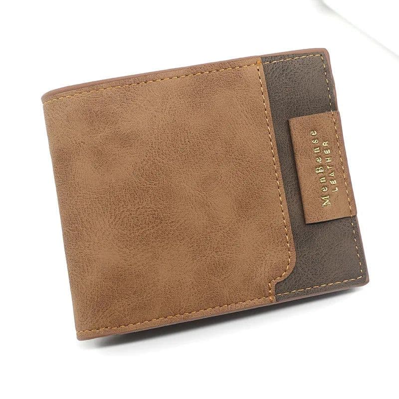 image-2024 Short Men Wallets New Fashion Zipper Coin Pocket Name Engraved Male Purses High Quality Brand Slim Card Holder Men's Wallet