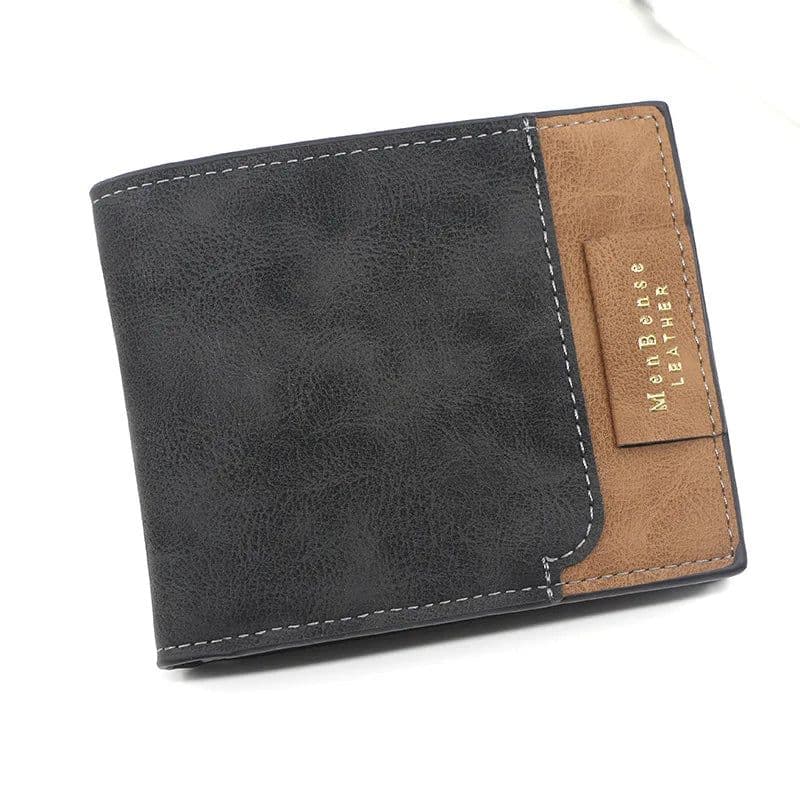 image-2024 Short Men Wallets New Fashion Zipper Coin Pocket Name Engraved Male Purses High Quality Brand Slim Card Holder Men's Wallet