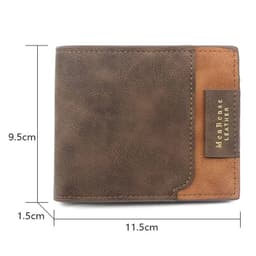 image-2024 Short Men Wallets New Fashion Zipper Coin Pocket Name Engraved Male Purses High Quality Brand Slim Card Holder Men's Wallet