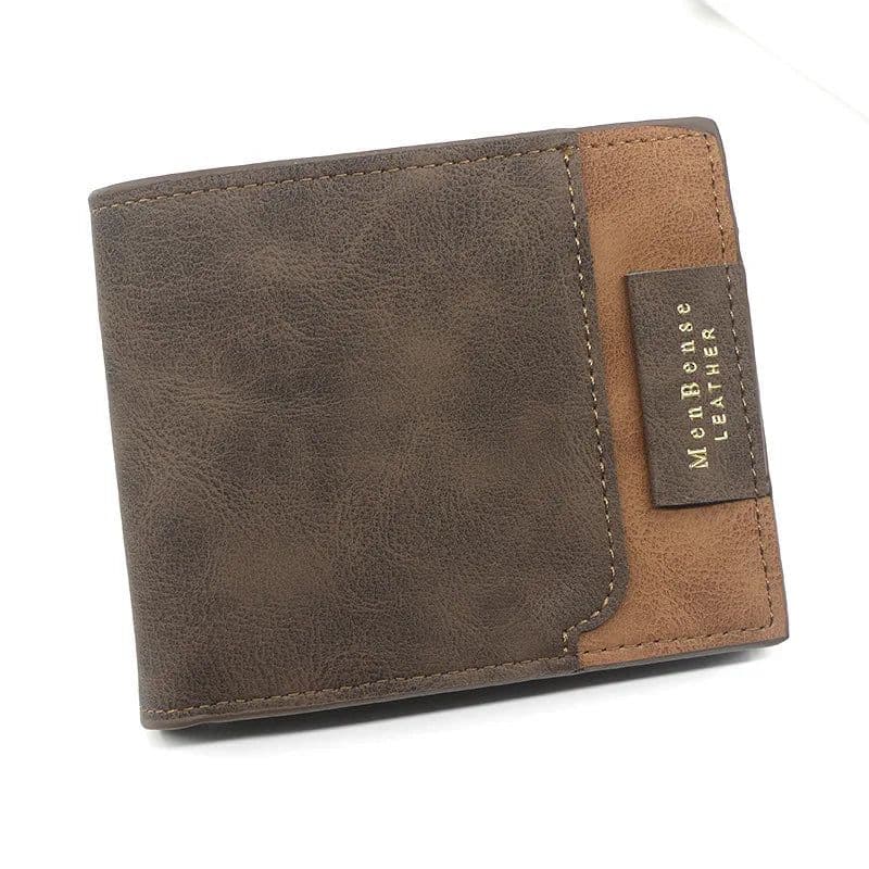 image-2024 Short Men Wallets New Fashion Zipper Coin Pocket Name Engraved Male Purses High Quality Brand Slim Card Holder Men's Wallet