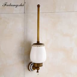 image-Antique Brushed Bathroom Accessories Towel Bar Toothbrush Holder Paper Holder Soap Dish Ceramic Bathroom Hardware Set WB8804