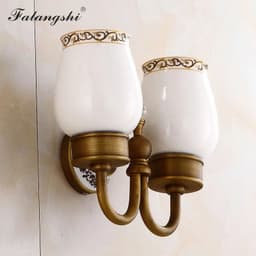 image-Antique Brushed Bathroom Accessories Towel Bar Toothbrush Holder Paper Holder Soap Dish Ceramic Bathroom Hardware Set WB8804