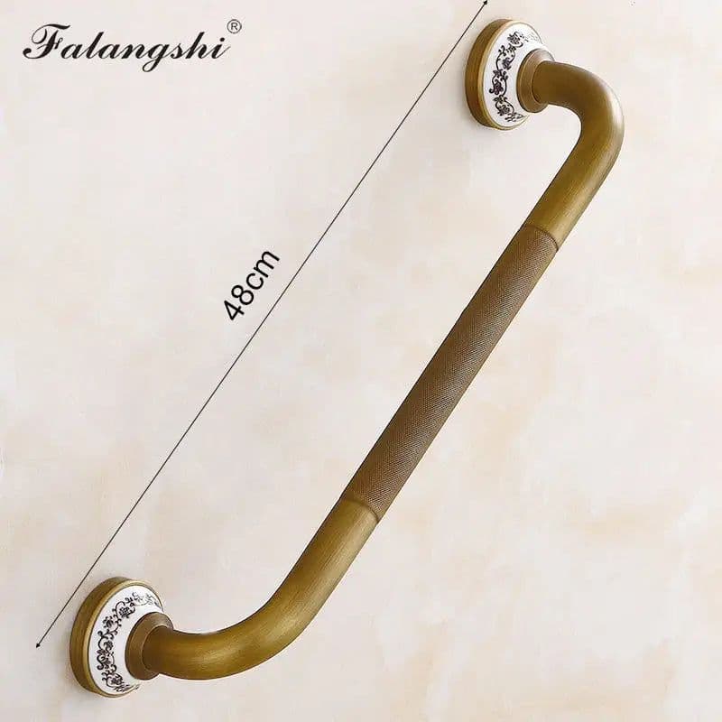image-Antique Brushed Bathroom Accessories Towel Bar Toothbrush Holder Paper Holder Soap Dish Ceramic Bathroom Hardware Set WB8804