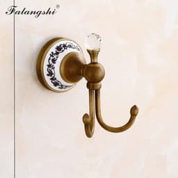 image-Antique Brushed Bathroom Accessories Towel Bar Toothbrush Holder Paper Holder Soap Dish Ceramic Bathroom Hardware Set WB8804