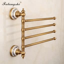 image-Antique Brushed Bathroom Accessories Towel Bar Toothbrush Holder Paper Holder Soap Dish Ceramic Bathroom Hardware Set WB8804