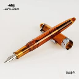 image-1piece JINHAO 992 Silver Clip Fountain Pen 12 Colors for Choose 0.5mm High Quality Ink Pens School and Office Writing Stationery