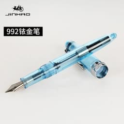 image-1piece JINHAO 992 Silver Clip Fountain Pen 12 Colors for Choose 0.5mm High Quality Ink Pens School and Office Writing Stationery