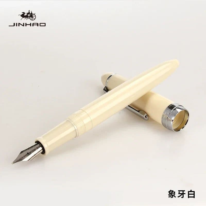 image-1piece JINHAO 992 Silver Clip Fountain Pen 12 Colors for Choose 0.5mm High Quality Ink Pens School and Office Writing Stationery