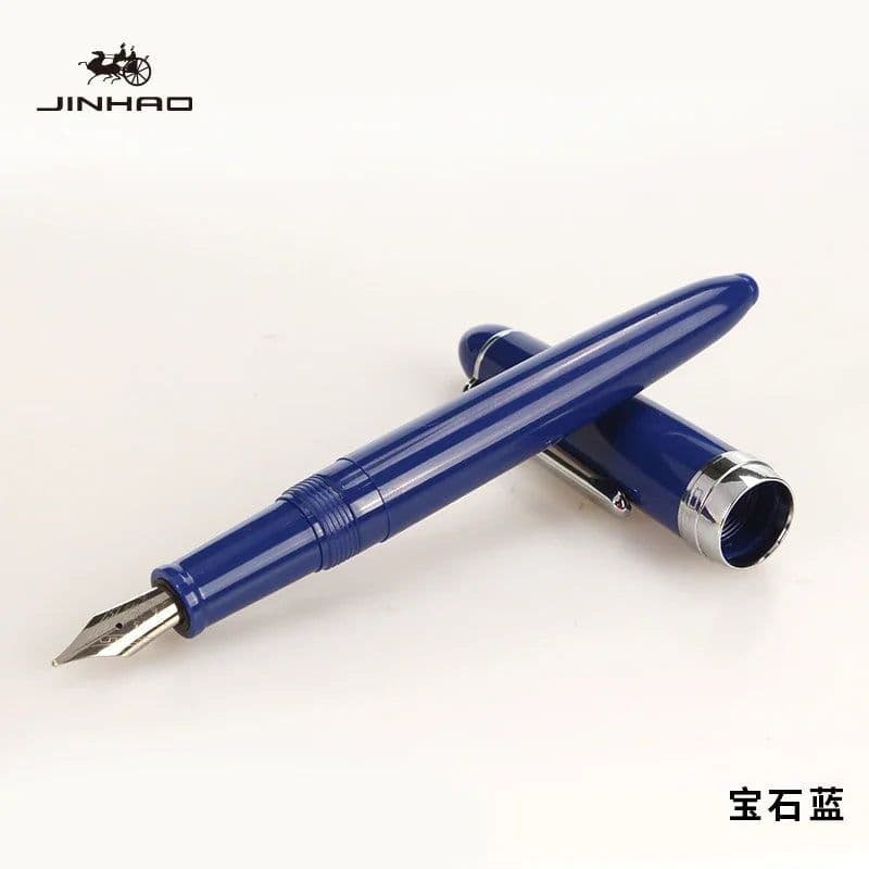 image-1piece JINHAO 992 Silver Clip Fountain Pen 12 Colors for Choose 0.5mm High Quality Ink Pens School and Office Writing Stationery
