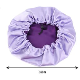 image-Adjustable Nightcap Double Layer Satin Bonnet Curly Elastic Hair Cap Haircare Women Headwear Night Hat Fashion Styling Accessory