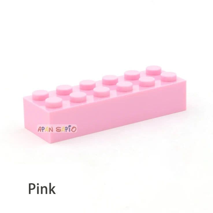 image-20pcs DIY Building Blocks Thick Figures Bricks 2x6 Dots Educational Creative Size Compatible With 2456 Plastic Toys for Children