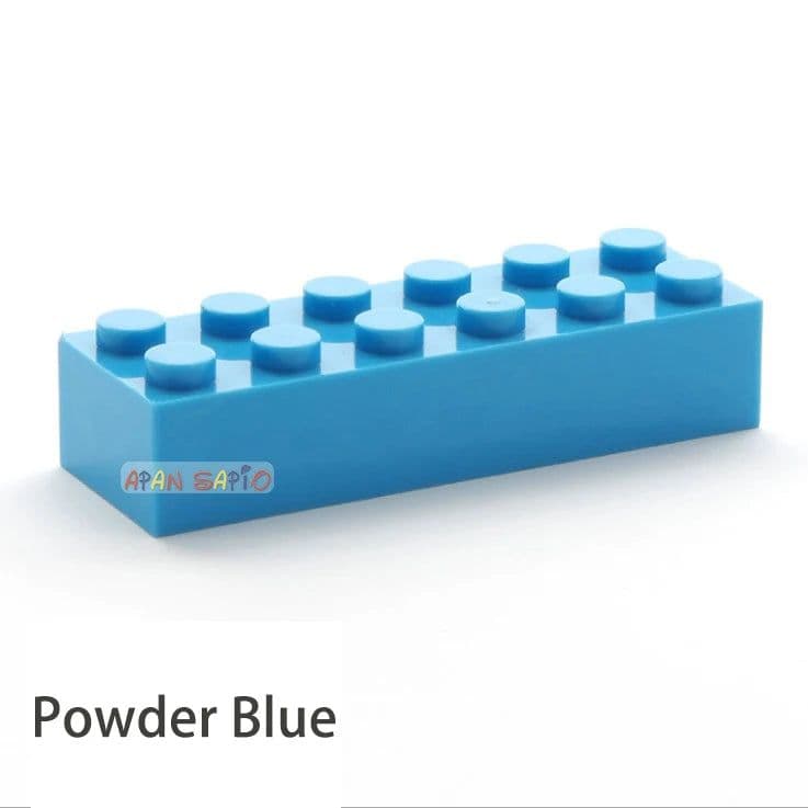 image-20pcs DIY Building Blocks Thick Figures Bricks 2x6 Dots Educational Creative Size Compatible With 2456 Plastic Toys for Children