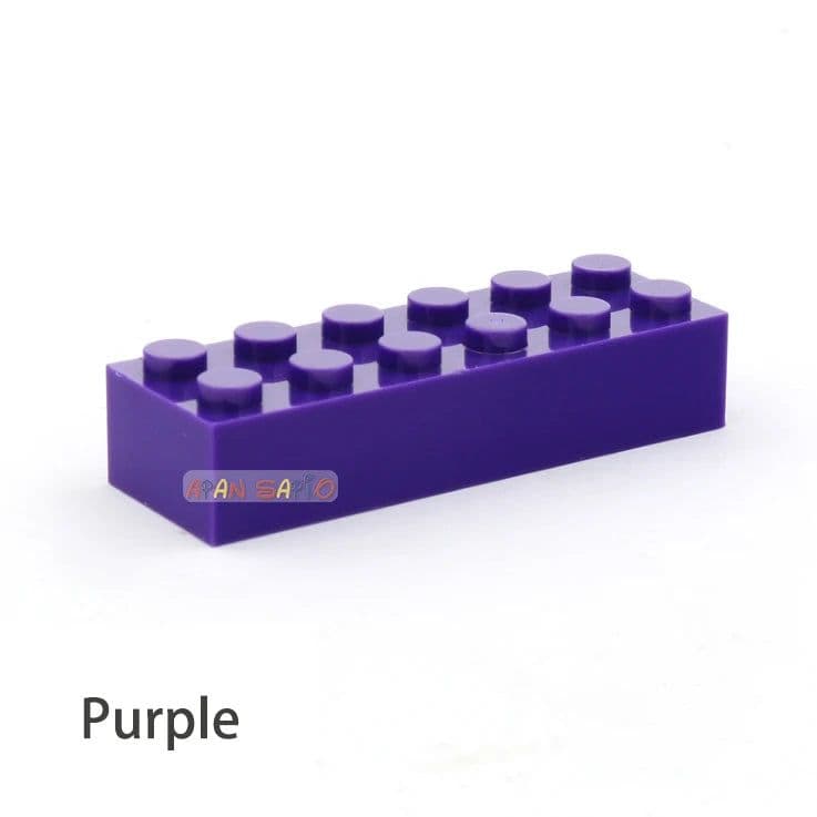 image-20pcs DIY Building Blocks Thick Figures Bricks 2x6 Dots Educational Creative Size Compatible With 2456 Plastic Toys for Children