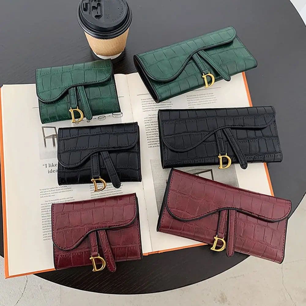 image-Wallets Fashion Luxury Brand Leather Hasp Purse Women Ladies Coin Card Bag for Female Purse Money Clip Wallet Card Holder