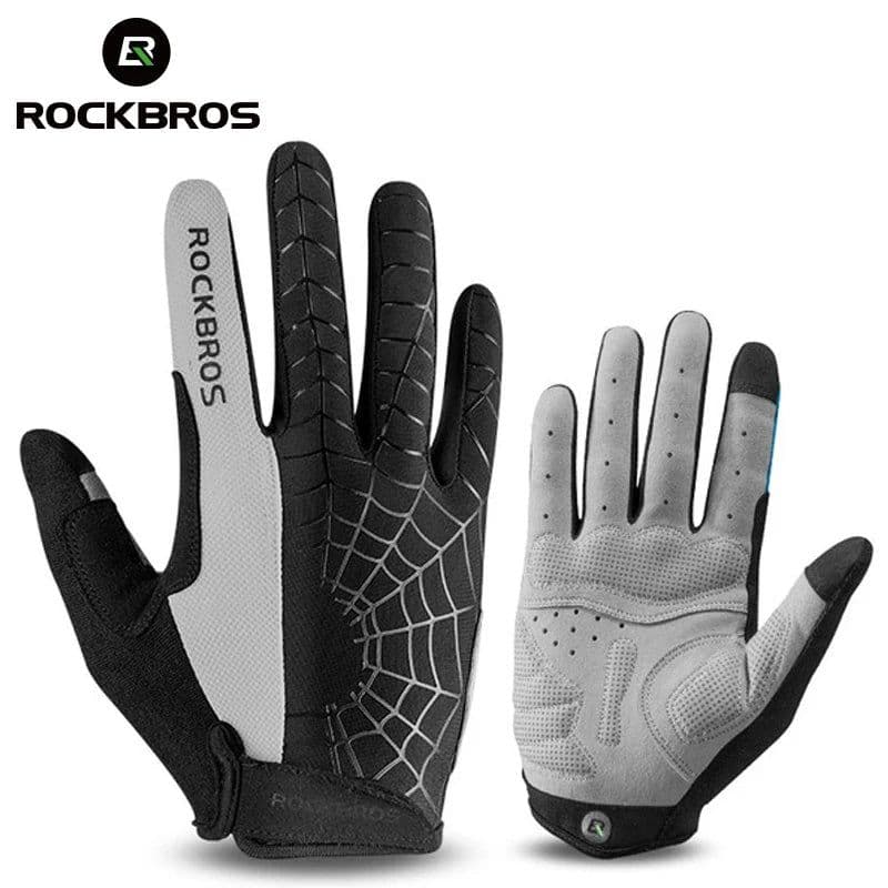 image-ROCKBROS Cycling Gloves Sponge Pad Long Finger Motorcycle Gloves For Bicycle Mountain Bike Glove Touch Screen MTB Gloves