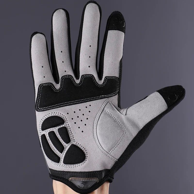 image-ROCKBROS Cycling Gloves Sponge Pad Long Finger Motorcycle Gloves For Bicycle Mountain Bike Glove Touch Screen MTB Gloves