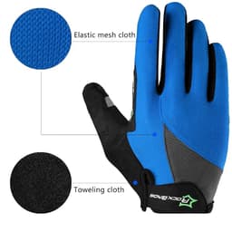 image-ROCKBROS Cycling Gloves Sponge Pad Long Finger Motorcycle Gloves For Bicycle Mountain Bike Glove Touch Screen MTB Gloves