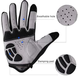 image-ROCKBROS Cycling Gloves Sponge Pad Long Finger Motorcycle Gloves For Bicycle Mountain Bike Glove Touch Screen MTB Gloves