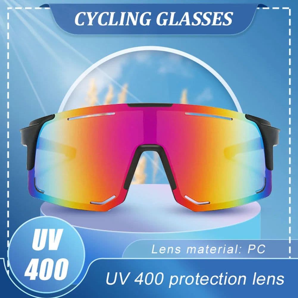 image-UV Protection Cycling Sunglasses Windproof Glasses For Men Women Polarized Lens Road Outdoor Riding Bike Eyewear Accessories