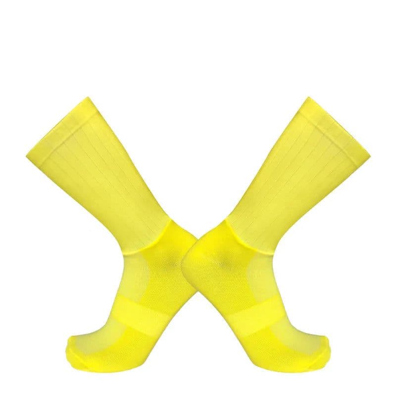 image-Anti Slip Silicone Summer Aero Socks Whiteline Cycling Socks Men Bicycle Sport Running Bike Socks Calcetines Ciclismo