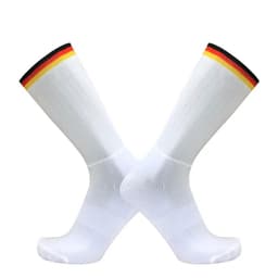 image-Anti Slip Silicone Summer Aero Socks Whiteline Cycling Socks Men Bicycle Sport Running Bike Socks Calcetines Ciclismo
