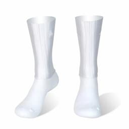 image-Anti Slip Silicone Summer Aero Socks Whiteline Cycling Socks Men Bicycle Sport Running Bike Socks Calcetines Ciclismo