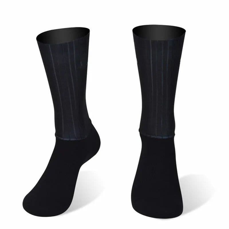 image-Anti Slip Silicone Summer Aero Socks Whiteline Cycling Socks Men Bicycle Sport Running Bike Socks Calcetines Ciclismo