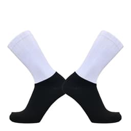 image-Anti Slip Silicone Summer Aero Socks Whiteline Cycling Socks Men Bicycle Sport Running Bike Socks Calcetines Ciclismo
