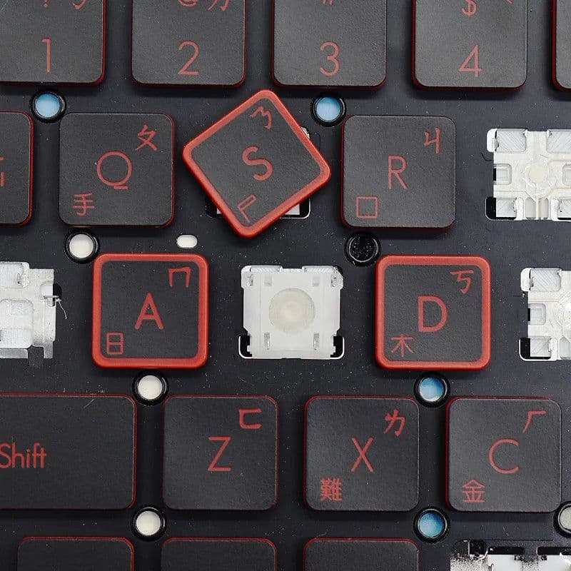 image-Keyboard Laptop For Acer Nitro 5 AN515-51 AN515 AN515-52 AN515-53 AN515-41 AN515-42 AN515-31-56 Cap Keycap And hinge Replacement