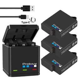 image-Original probty for GoPro Hero 7 hero 6 hero 5 Black Battery or Triple Charger for Go Pro Hero7 6 hero5 Black camera battery