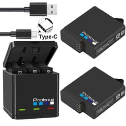 image-Original probty for GoPro Hero 7 hero 6 hero 5 Black Battery or Triple Charger for Go Pro Hero7 6 hero5 Black camera battery