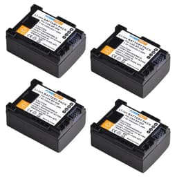 image-PowerTrust BP-808 Bateria BP 808 Battery+USB Dual Charger for Canon BP-827 BP 827 BP-819 BP-807 BP-809 XA10 HF20 HF10 HF100 HG20