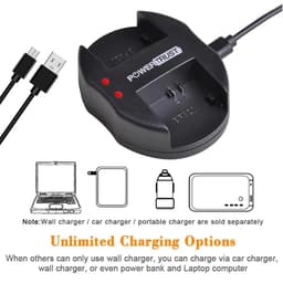image-PowerTrust BP-808 Bateria BP 808 Battery+USB Dual Charger for Canon BP-827 BP 827 BP-819 BP-807 BP-809 XA10 HF20 HF10 HF100 HG20