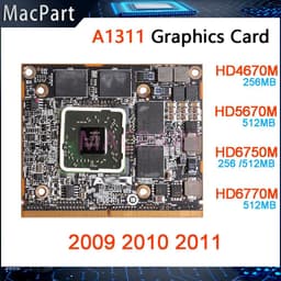 image-Original HD4670M HD5670M HD6750M HD6770M 256MB 512MB Video Card For Apple iMac 21.5" A1311 Graphic Card 2009 2010 2011 Years