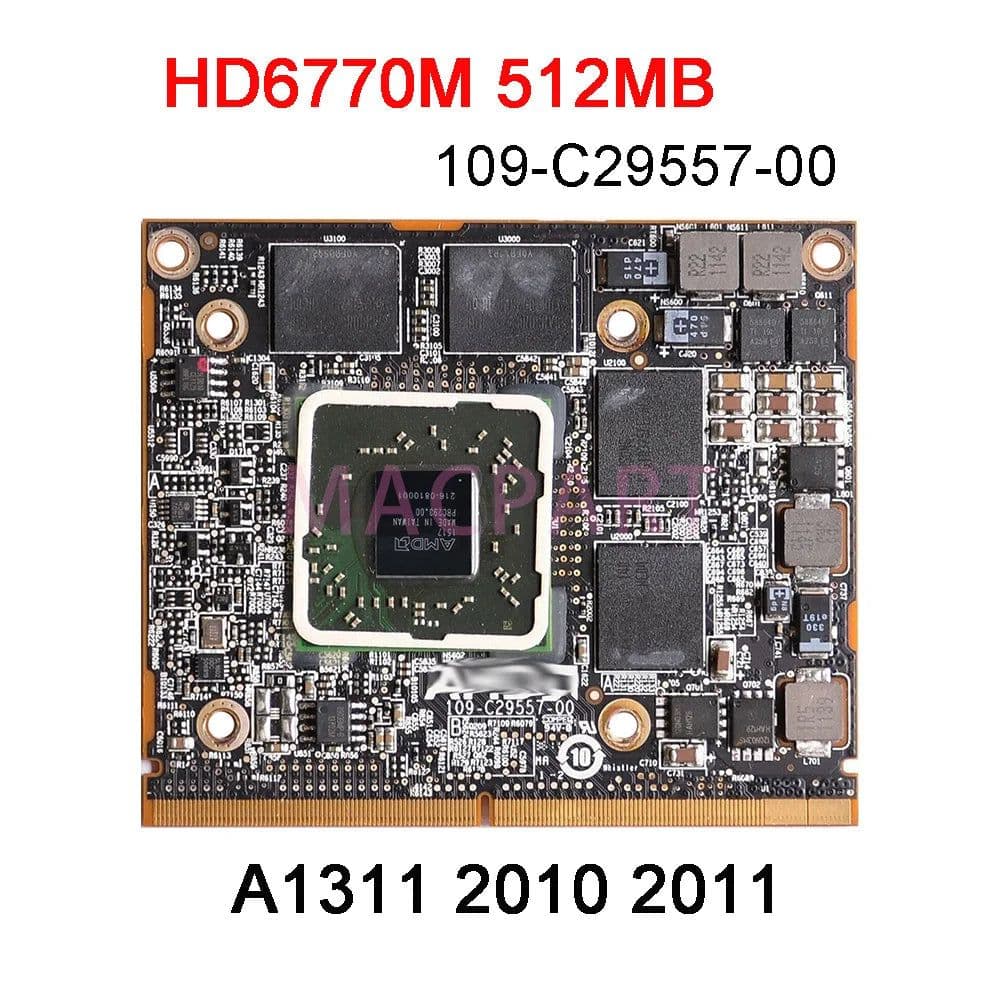image-Original HD4670M HD5670M HD6750M HD6770M 256MB 512MB Video Card For Apple iMac 21.5" A1311 Graphic Card 2009 2010 2011 Years