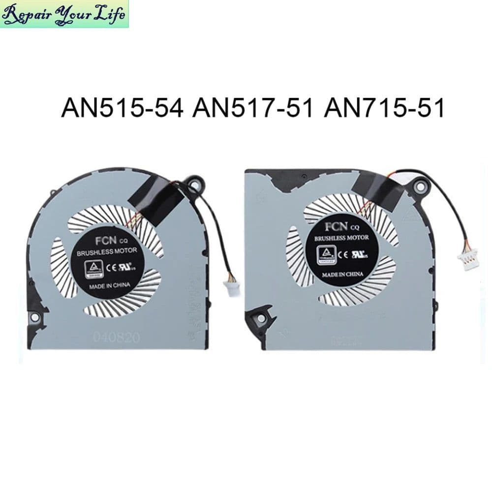 image-5V Computer Cooler GPU CPU Cooling Fan for Acer Nitro 5 AN515-43 AN515-54 AN517-51 Nitro7 AN715-51 Notebook PC Fans Radiator New