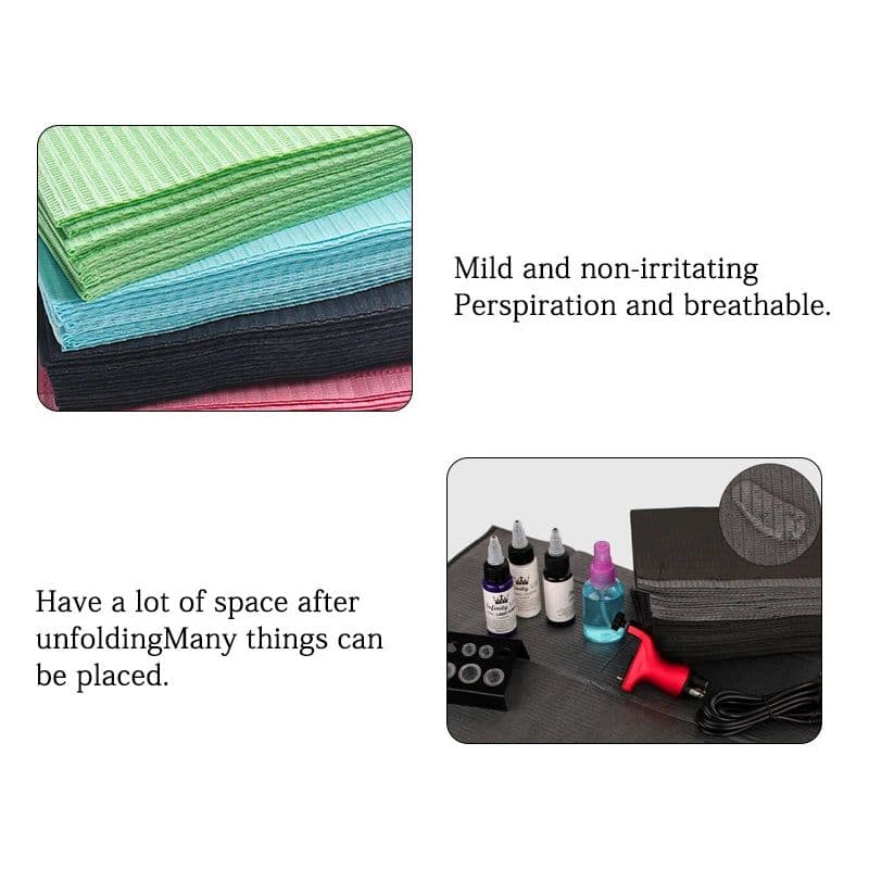 image-HOT 125 pcs Disposable Makeup Clean Pad Excellent Double-layer Composite Membrane Absorbent Waterproof Tablecloths Makeup Tools