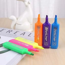 image-Highlighter MP-460 Water-based Pigment Single Head 6-Color Marker Pen Head Pen Note Pen Stationery Office school supplies