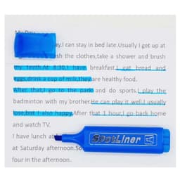 image-Highlighter MP-460 Water-based Pigment Single Head 6-Color Marker Pen Head Pen Note Pen Stationery Office school supplies