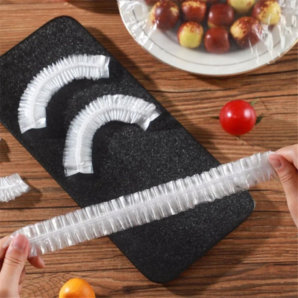 image-100pcs Disposable Shower Cap Elastic Mesh Shape Non-woven Bath Hat for Eyelash Extension Clear Waterproof Hair Hat Shower Cap