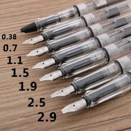 image-High quality Duckbill Gothic parallel art flower body art Flat Tip Vinyl Tibetan Arabic Fountain Pen Stationery Office supplies