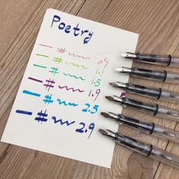 image-High quality Duckbill Gothic parallel art flower body art Flat Tip Vinyl Tibetan Arabic Fountain Pen Stationery Office supplies