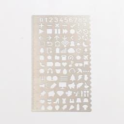image-Multifunctional stainless steel hollow ruler cat Geometric figure drawing stencils templates metal ruler Diy Tool Diary Template